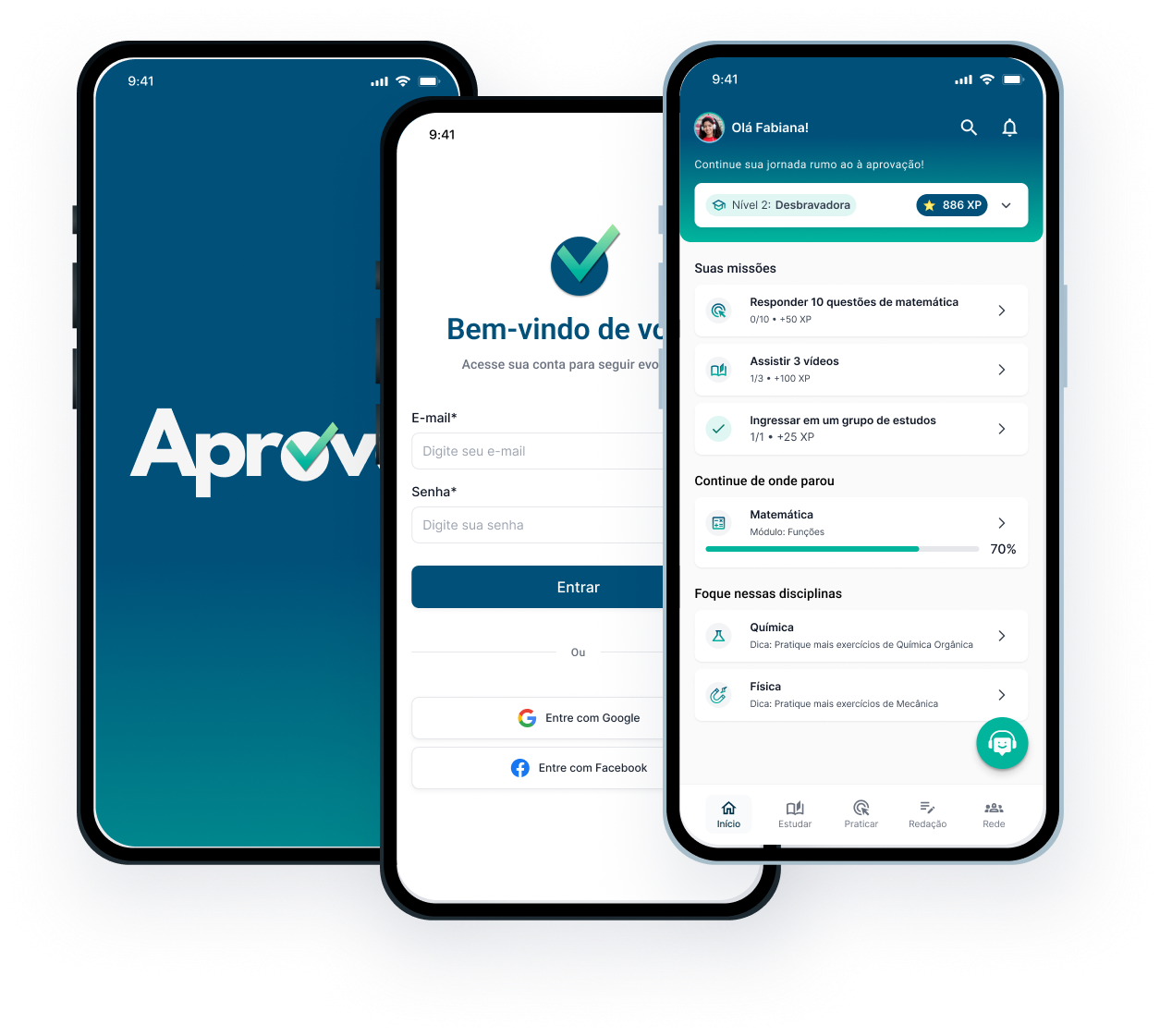 Aprova app screens