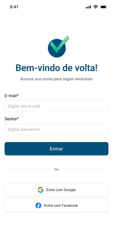Aprova login screen