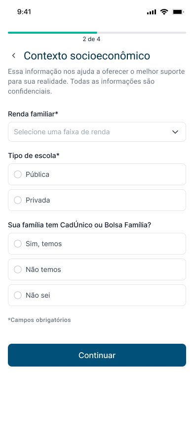 Aprova onboarding — socioeconomic profile